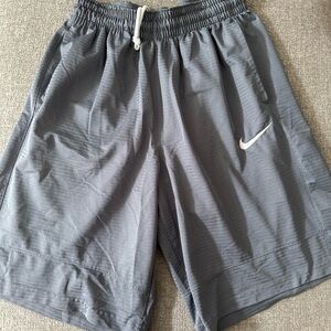 Adidas Gray Athletic Shorts with Elastic Waistband